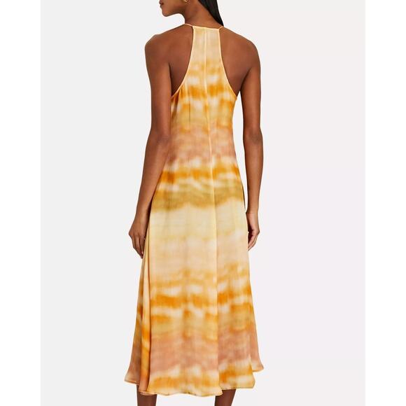 Cult Gaia Domino Printed Midi Coverup Beach Dress Split Front Dusty Dye Size M - Picture 3 of 14